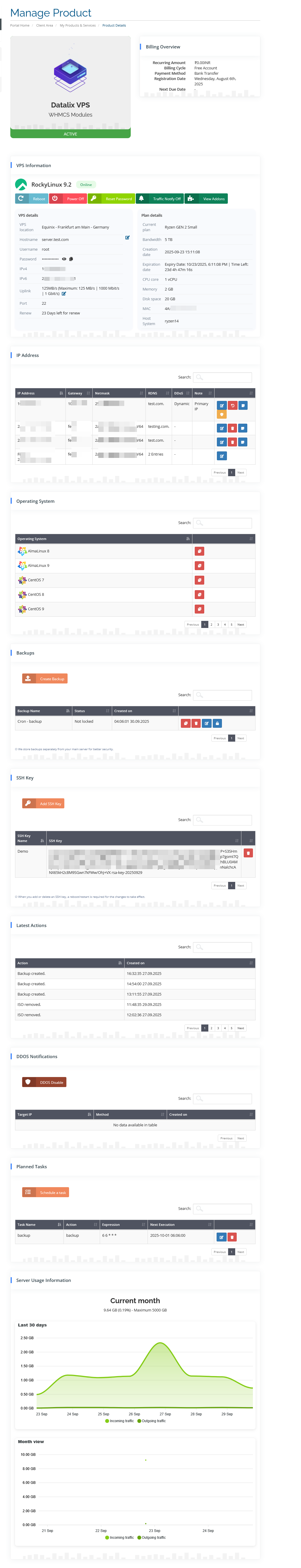 Datalix VPS WHMCS