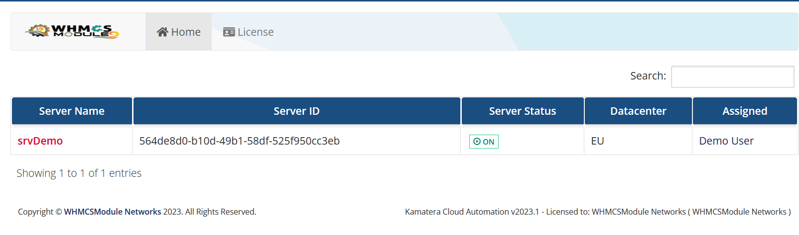 Server List