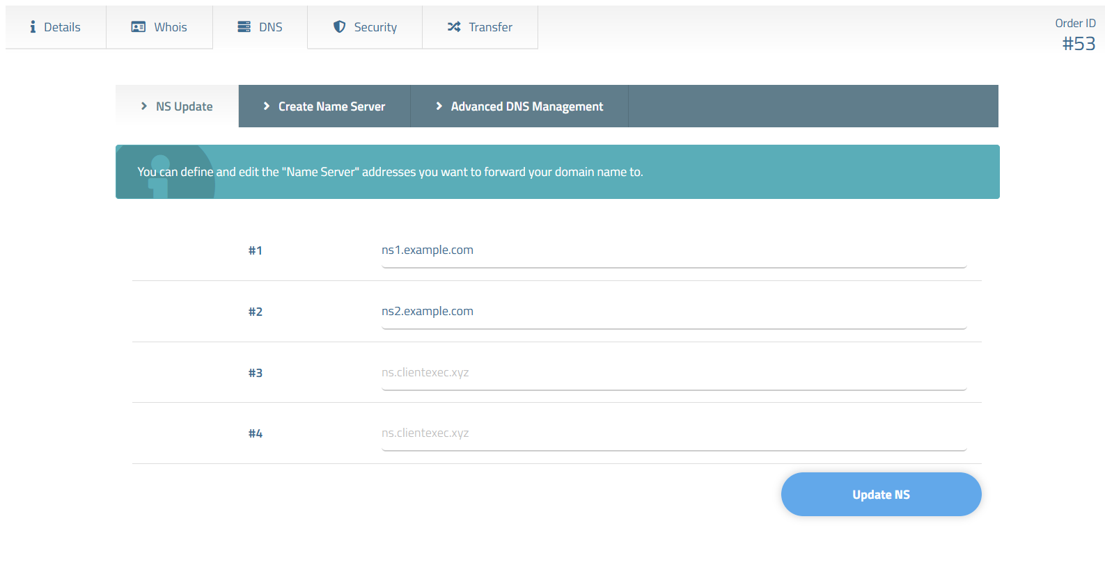 Nameserver Management