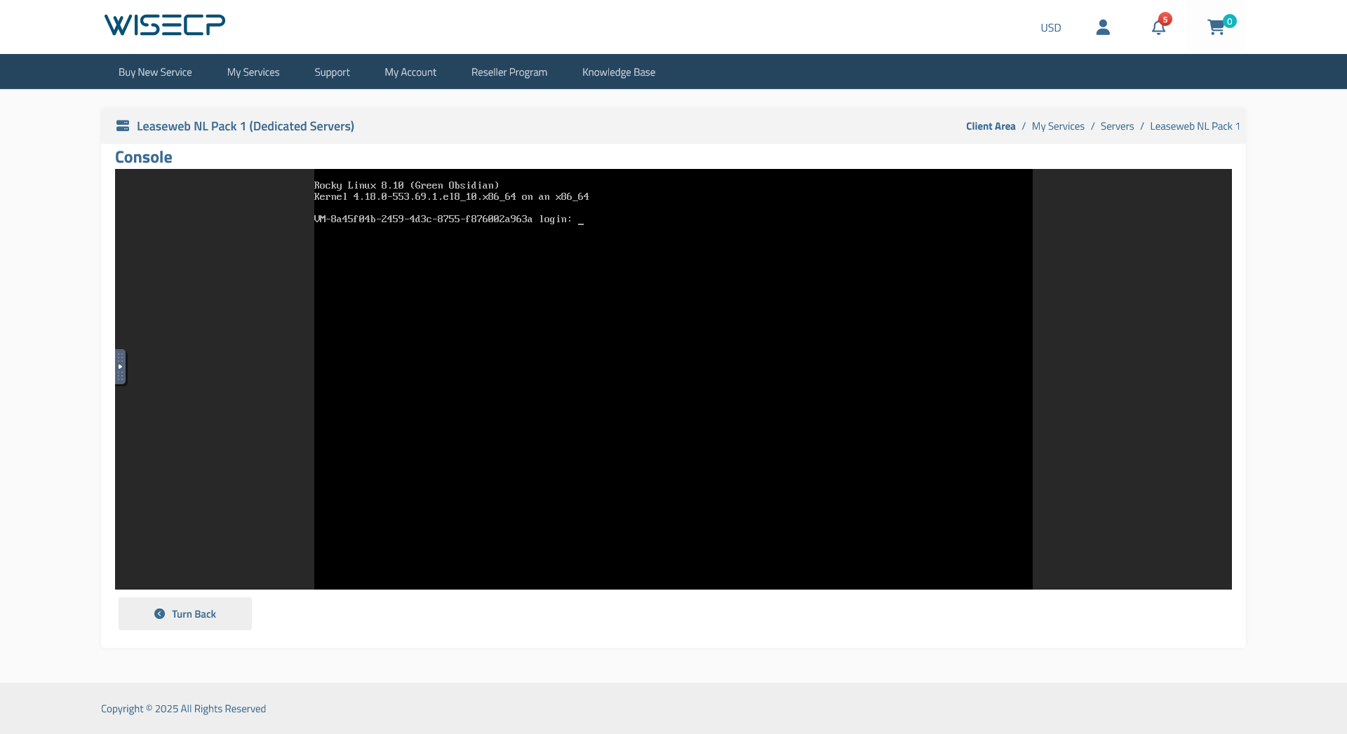 VNC Console