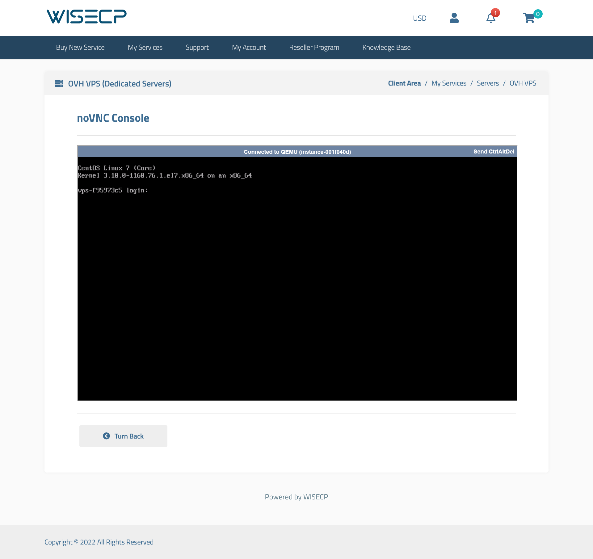 VNC Console