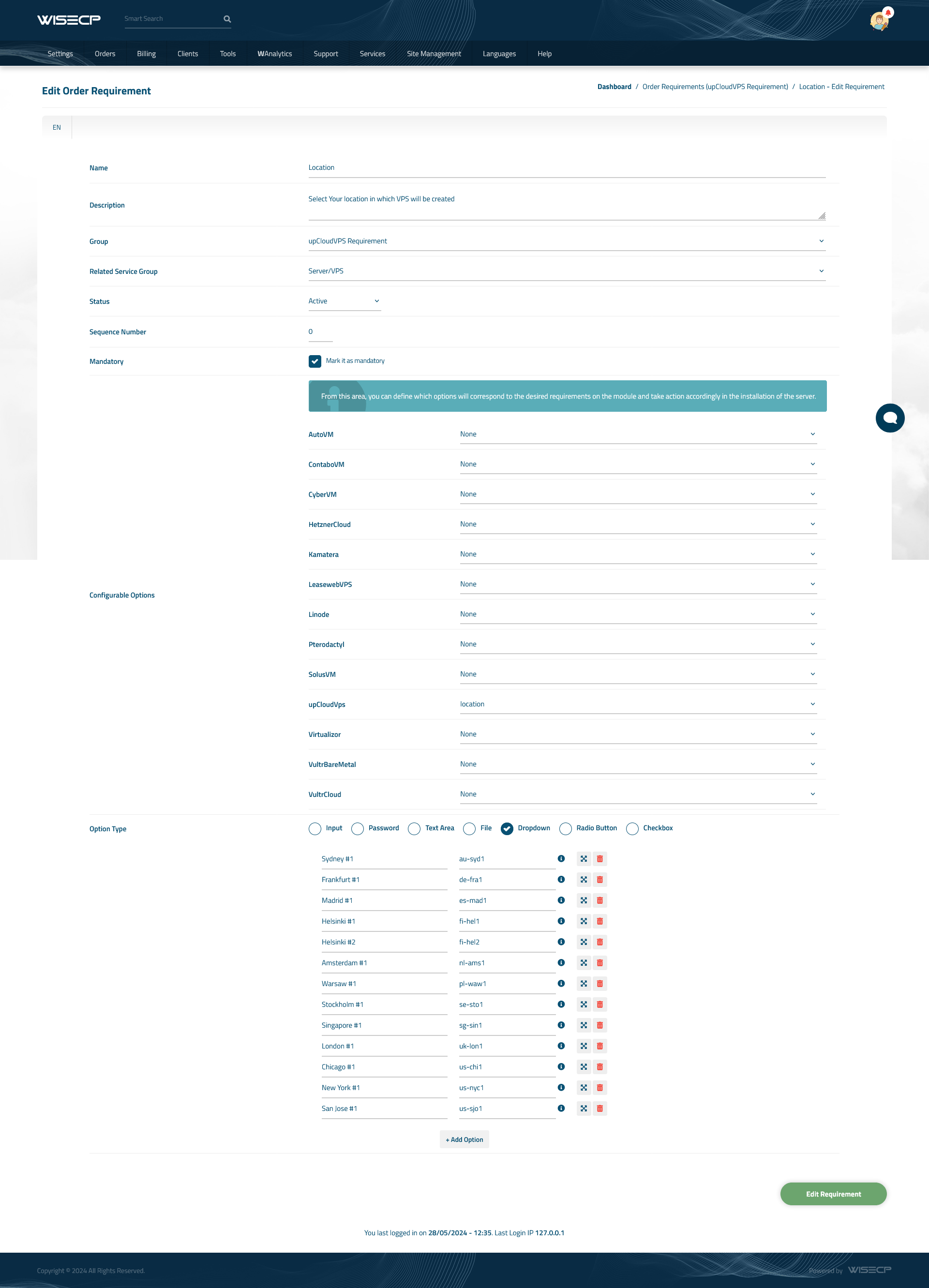 API Settings