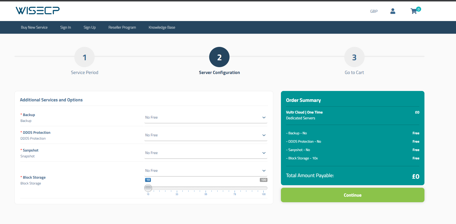 Order Page