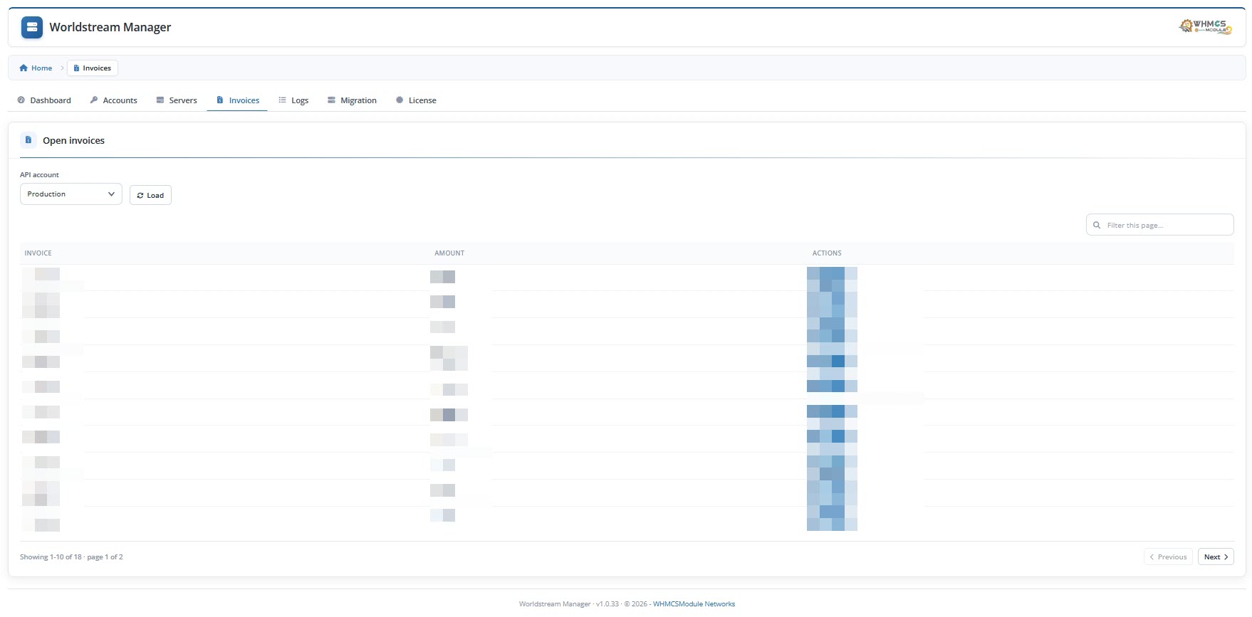 Addon Invoices
