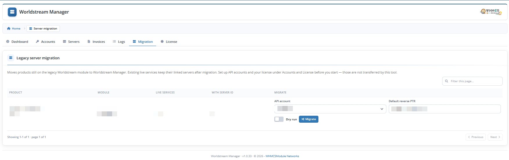 Addon Migrate